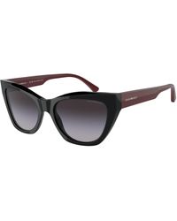Emporio Armani - Ea4176 50178G Sunglasses Acetate Cat Eye Normal Shaded - Lyst