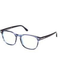 Tom Ford - Ft5868-B 092 Optical Frames Acetate Squared Normal - Lyst