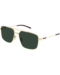 Gucci - Gg2096Sa 002 Sunglasses Metal Squared - Lyst
