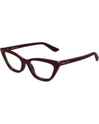 McQueen - Am0560O 003 Optical Frames Acetate Transparent Cat Eye - Lyst