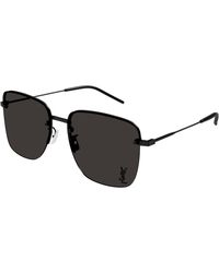 Saint Laurent - Sl 312 M 001 Sunglasses Metal Squared - Lyst