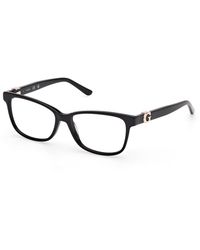 Guess - Gu50227 001 Optical Frames Acetate Squared Normal - Lyst