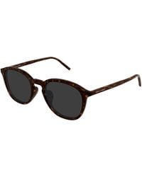 Saint Laurent - Sl 782/K 002 Sunglasses Acetate Round - Lyst