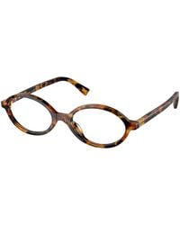 Miu Miu - Mu 01Xv 19P1O1 Optical Frames Acetate Round Normal - Lyst