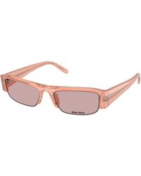Miu Miu - Mu B07S 20I60V Sunglasses Acetate Squared Normal - Lyst