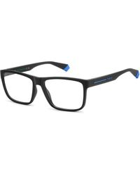 Polaroid - Pld D569 0Vk Optical Frames Eco-Poliame Squared Normal - Lyst