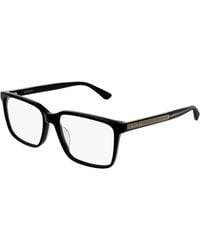 Gucci - Gg0385Oa 001 Optical Frames Acetate Squared - Lyst