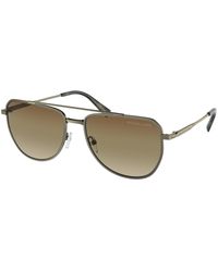 Michael Kors - Mk1155 Whistler 1897Gl Sunglasses Metal Pilot Normal Shaded - Lyst