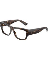 Dolce & Gabbana - Dg3379 502 Optical Frames Acetate Transparent Squared Normal - Lyst