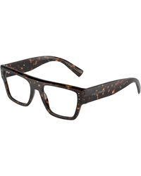 Dolce & Gabbana - Dg3384 502 Optical Frames Acetate Transparent Squared Normal - Lyst