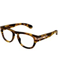 Gucci - Gg1519O 002 Optical Frames Acetate Transparent Round - Lyst