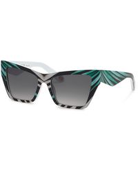 Roberto Cavalli - Src114V 0Gb2 Sunglasses Acetate Smoke Butterfly Normal Nuanced - Lyst