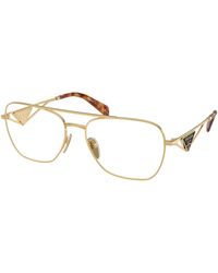 Prada - Pr B50V Svf1O1 Optical Frames Steel Pilot Normal - Lyst