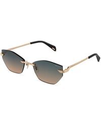 Police - Splu10 Electra 2 300J Sunglasses Metal Geometric Normal Nuanced - Lyst