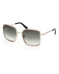 Guess - Gu00296 32P Sunglasses Metal Squared Normal - Lyst