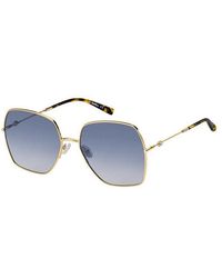 Max Mara - Mm Gleam Ii 000/Dg Outlet Sunglasses Metal Squared Normal Shaded - Lyst