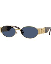 Versace - Ve2299 100280 Sunglasses Metal Round Normal - Lyst