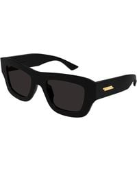 Bottega Veneta - Bv1357S 001 Sunglasses Acetate Squared - Lyst