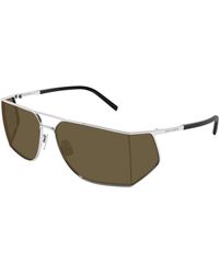 Saint Laurent - Sl 750 003 Sunglasses Metal Squared - Lyst