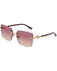 Jimmy Choo - Jc4018 302413 Sunglasses Metal Squared Normal Shaded - Lyst