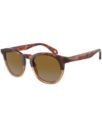 Giorgio Armani - Ar8192 6034B2 Sunglasses Acetate Pantos Normal Shaded - Lyst