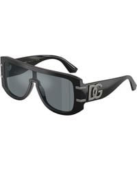 Dolce & Gabbana - Dg4565 501/6G Sunglasses Acetate Squared Mirror - Lyst