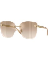 Versace - Ve2292B 12625A Sunglasses Metal Cat Eye Normal Nuanced - Lyst