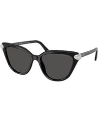 Swarovski - Sk6039 100187 Sunglasses Acetate Cat Eye Normal - Lyst