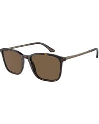 Giorgio Armani - Ar8197 502673 Sunglasses Acetate Squared Normal - Lyst