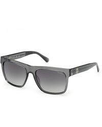 Guess - Gu00222 20B Sunglasses Injected Smoke Squared Normal - Lyst