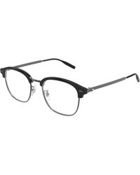 Montblanc - Mb0446Oa 001 Optical Frames Titanium Transparent Round - Lyst
