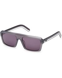 adidas - Or0133 20A Sunglasses Acetate Smoke Squared Normal - Lyst