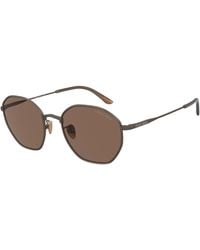 Giorgio Armani - Ar6150 300673 Sunglasses Metal Squared Normal - Lyst