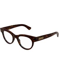 Gucci - Gg1792O 002 Optical Frames Acetate Transparent Round - Lyst