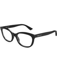 McQueen - Am0569O 001 Optical Frames Acetate Transparent Cat Eye - Lyst