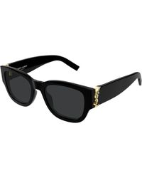 Saint Laurent - Sl M174 001 Sunglasses Acetate Cat Eye - Lyst
