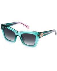 Just Cavalli - Sjc144 0G61 Sunglasses Acetate Smoke Squared Normal Shaded - Lyst