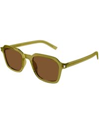 Saint Laurent - Sl 715 Slim 004 Sunglasses Acetate Squared - Lyst