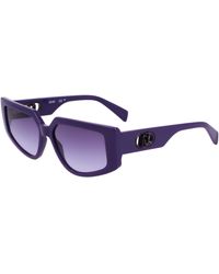 Liu Jo - Lj801S 510 Sunglasses Bio-Inject Viola Squared Normal - Lyst