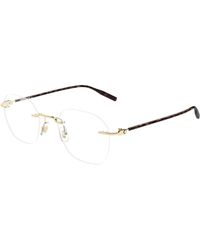 Montblanc - Mb0471O 003 Optical Frames Metal Transparent Round - Lyst