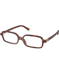 Miu Miu - Mu 01Yv 26E1O1 Optical Frames Acetate Squared Normal - Lyst