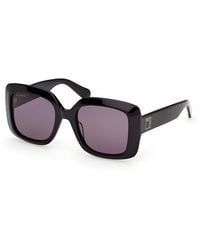 MAX&Co. - Mo0153 01A Sunglasses Acetate Smoke Squared Normal - Lyst