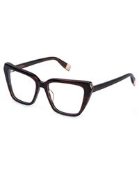 Furla - Vfu988 700 Optical Frames Acetate Squared - Lyst