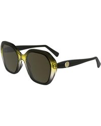 Longchamp - Lo759S 019 Sunglasses Acetate Squared Normal - Lyst