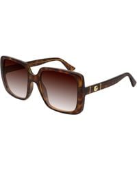 Gucci - Gg0632S 002 Sunglasses Injected Squared Normal Shaded - Lyst