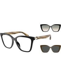 Emporio Armani - Ea4254U 62671W Sunglasses Injected Transparent Cat Eye Normal - Lyst