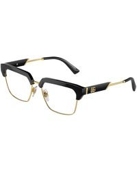 Dolce & Gabbana - Dg5103 501 Optical Frames Injected Transparent Squared Normal - Lyst