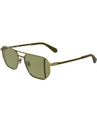 Calvin Klein - Ckj25202S 717 Sunglasses Metal Squared Normal - Lyst