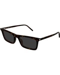 Saint Laurent - Sl 890 Betty Thin 001 Sunglasses Acetate Squared - Lyst