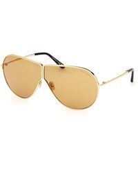 Tom Ford - Ft1158 Keating 30E Sunglasses Metal Pilot Normal - Lyst